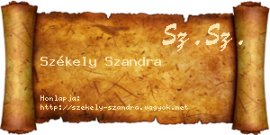 Székely Szandra névjegykártya